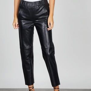 Stand Studio 100% Napa Leather Joggers Size 38/M